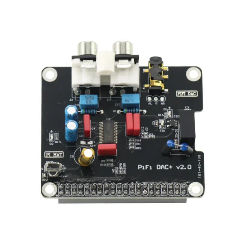 Carte son audio de radiateur HiFi, PCM5122, interface I2S, 384KHz, indicateur LED pour Raspberry pi, 2, 3, B +, Ardu37Tech