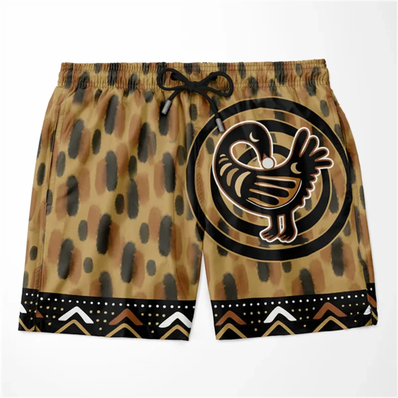 Pantalon de plage pour hommes, motif de tradition africaine, short imprimé en 3D, short respirant d'été, streetwear de fitness, Ropa zones bre