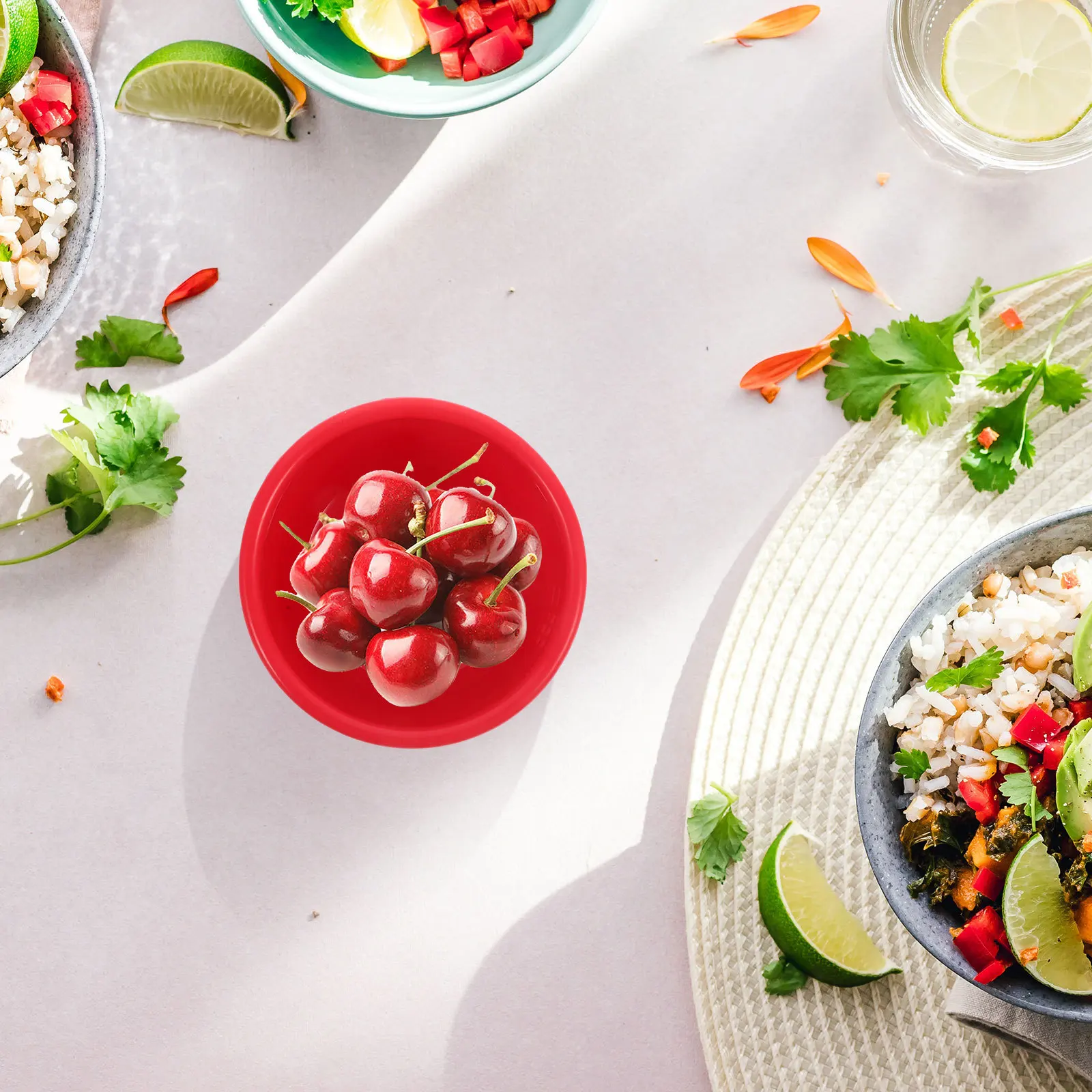 

Portable Silicone Food Box Compact Multi-Function for Students Office Reusable Food Container