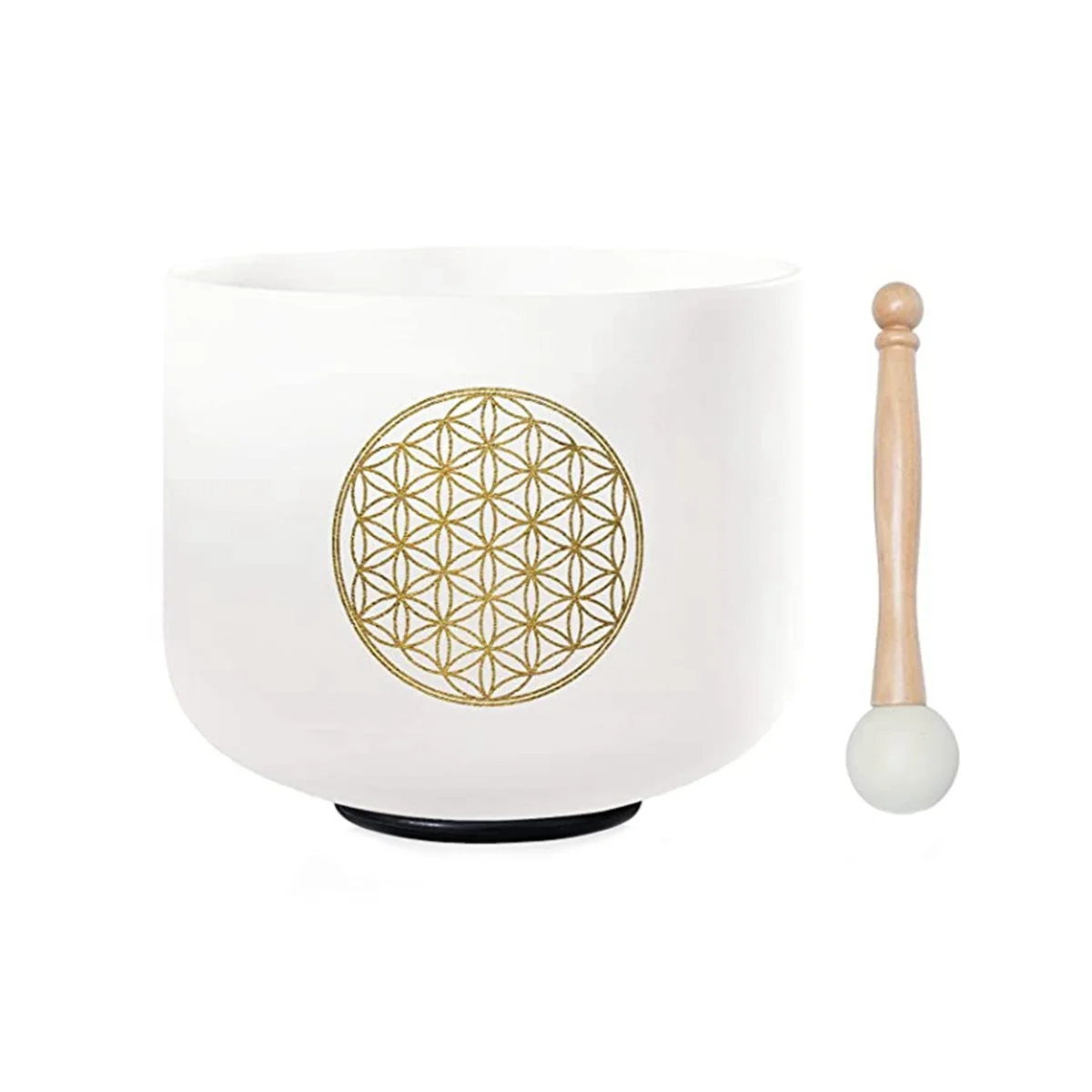 

528HZ 8 Inch Flower Of Life Crystal Singing Bowl Meditation Sound Bath Sound Healing Chakra Singing Bowl