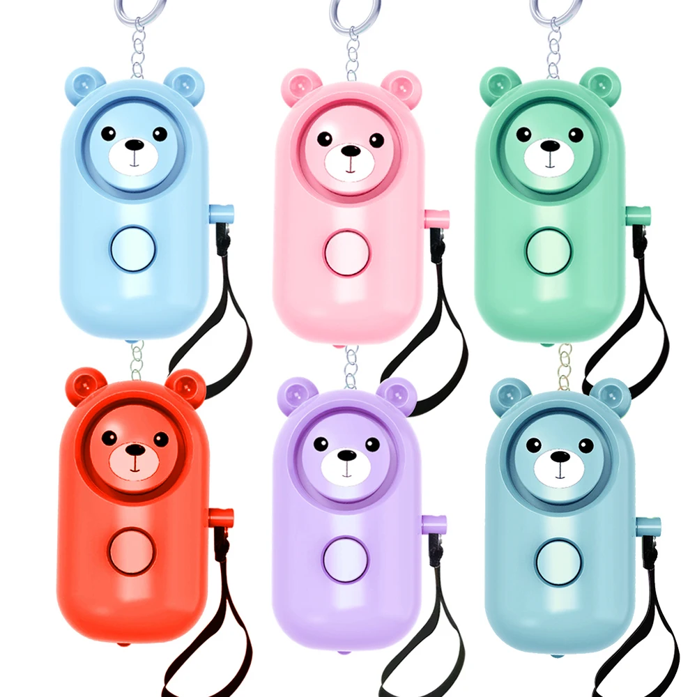 Self Defense Alarm 130DB Girl Women Security Protect Alert Personal Safety Scream Loud Cute Keychain Emergency Charging Alarms