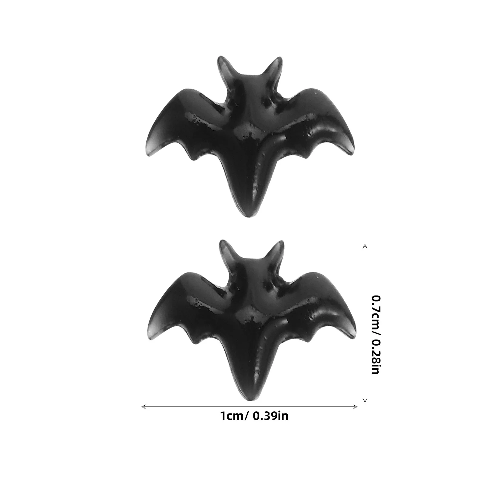 300Pcs Halloween Nail Charms Dark Retro Animal Patterns Sturdy Resin DIY Application Easy Removal for Holiday Nails