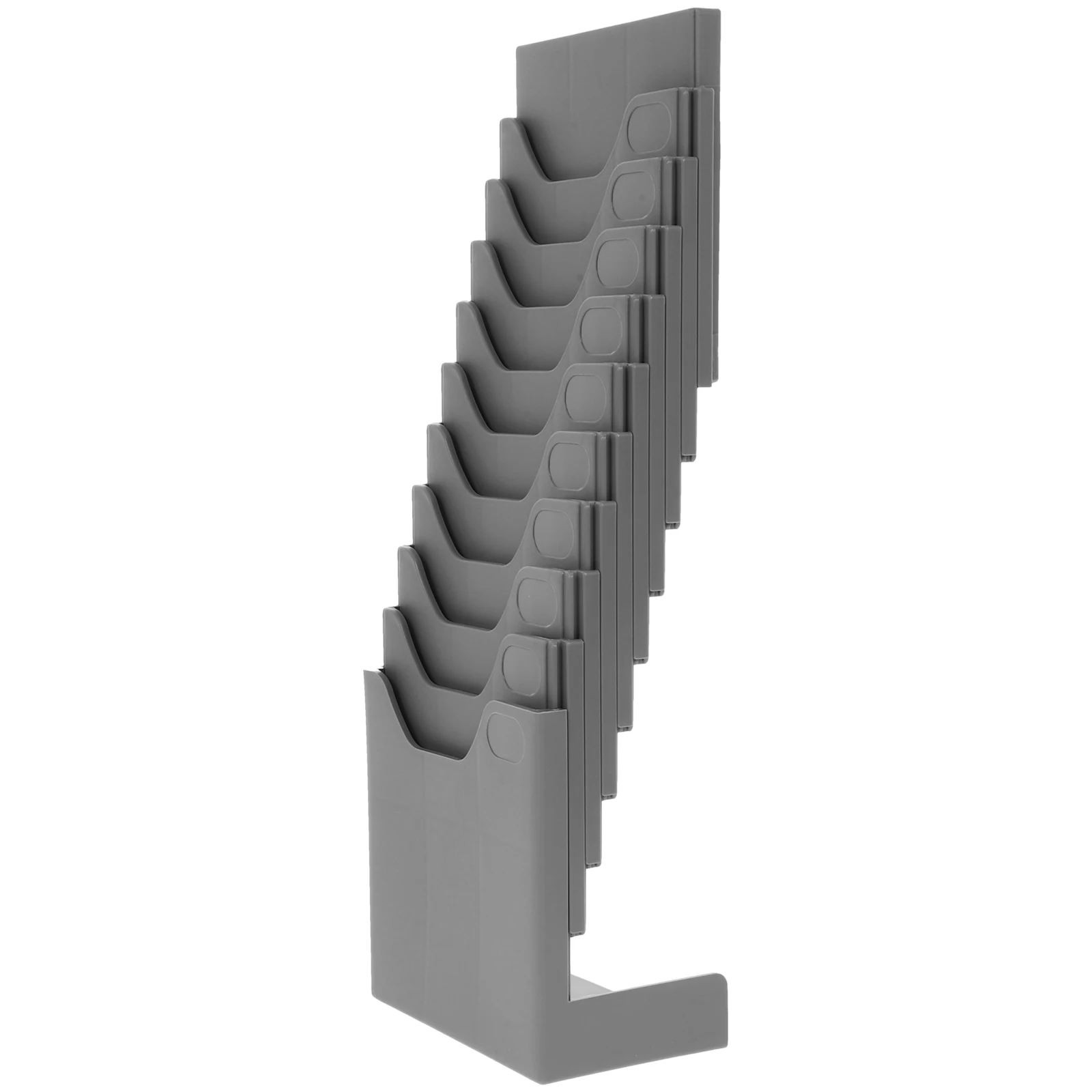 

Sturdy Plastic Card Holder Rack Time Attendance Organizer Shelf 12 Slots Material Document Holder Office Warehouse Supplies