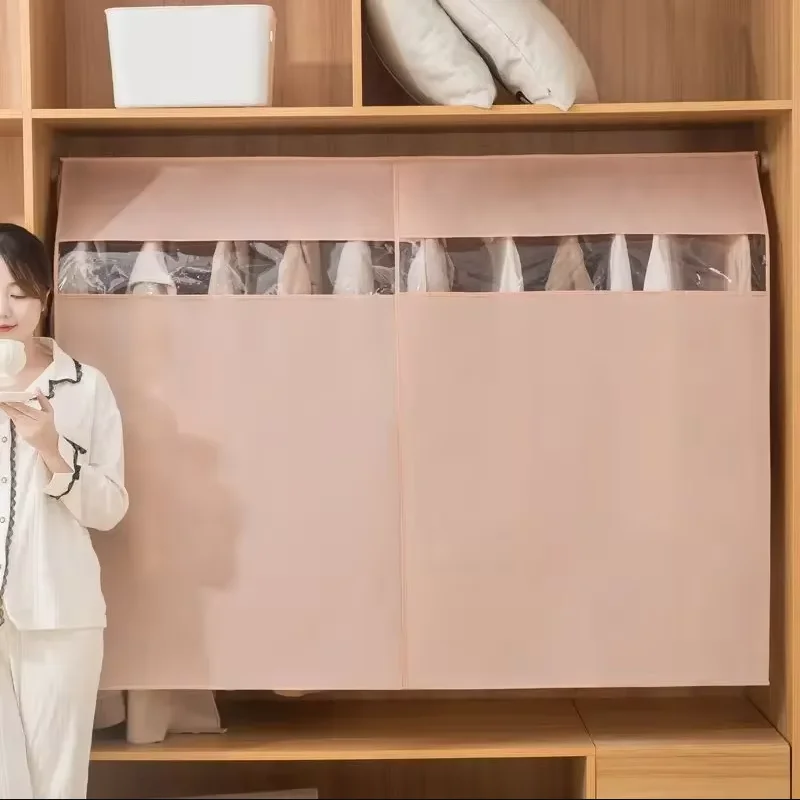 Clothing Dust Cover Three Dimensional Transparent Dust Bag For Home Use Clothing Hanging Storage Cover Fully Enclosed Hanging Po