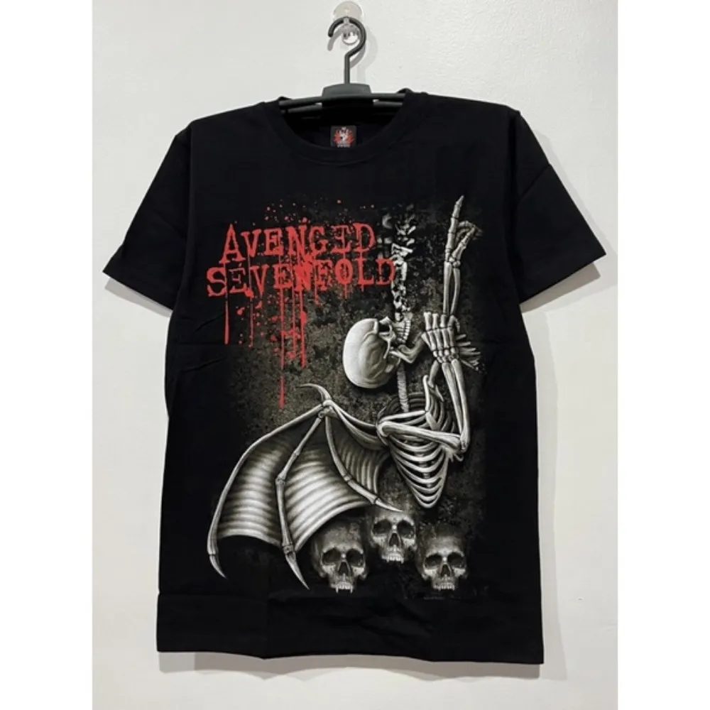 

T-SHIRT AVENGED SEVENFOLD ROCK YEAH BRAND THAILAND TSHIRT A7X Print Graphic Tee Unisex Baju T Shirt Lelaki 100% COTTON