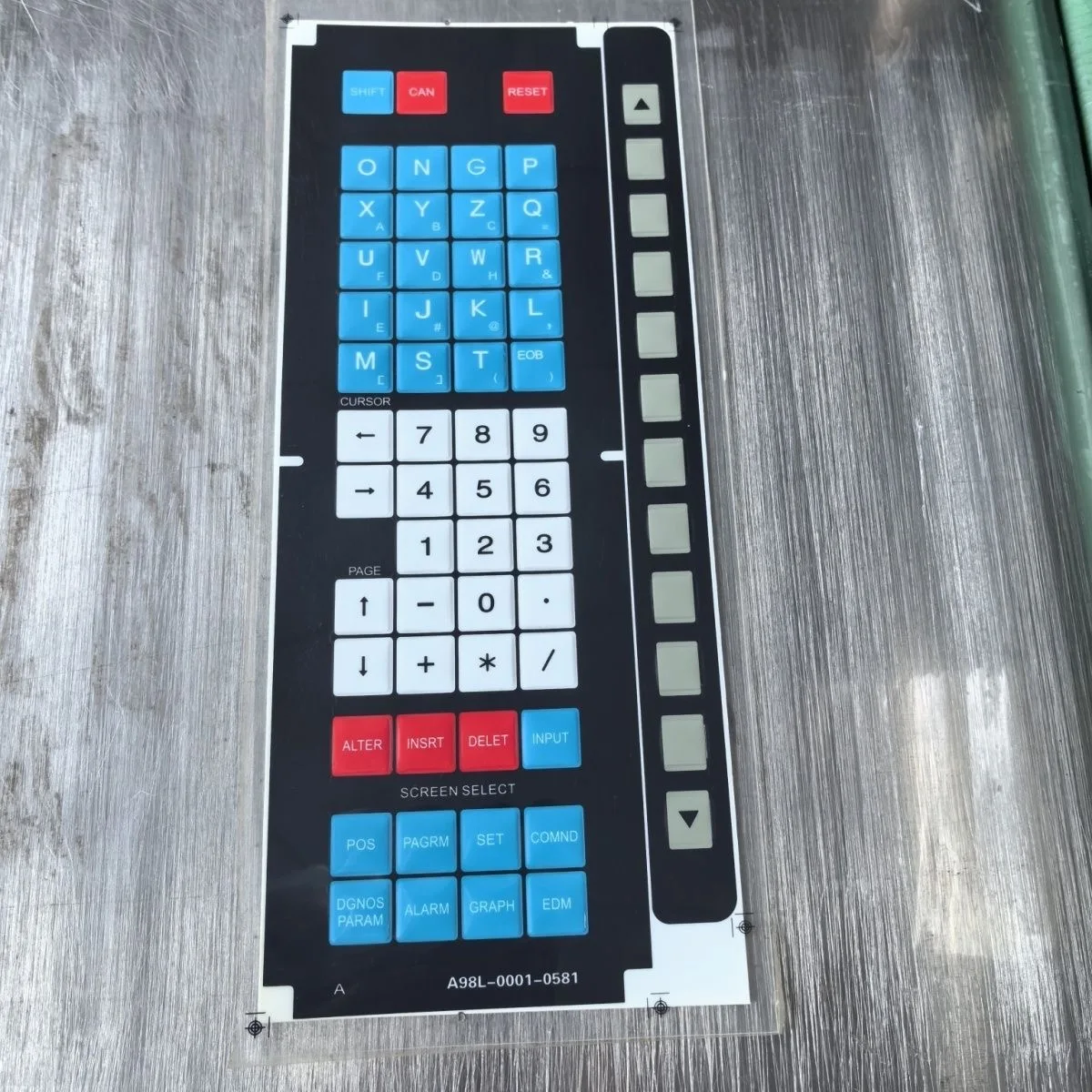 1PC For Fanuc EDM A98L-0001-0581  membrane 12 key membrane Size 310L*21W for the keypads