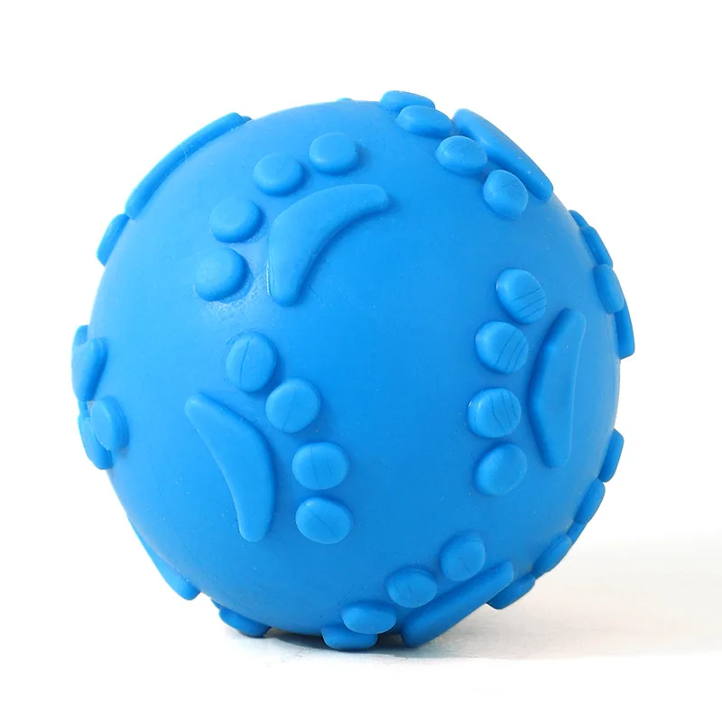 Aggressive Chew Toys for Dogs Indestructible Floating Rubber Sound Squeaky Ball Pet Training Thorn Balls Latex Teething Toy