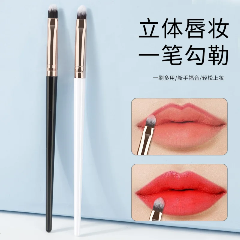 Single Lip Lipstick Dual Color Soft Bristle Makeup Brush Beauty In Stock