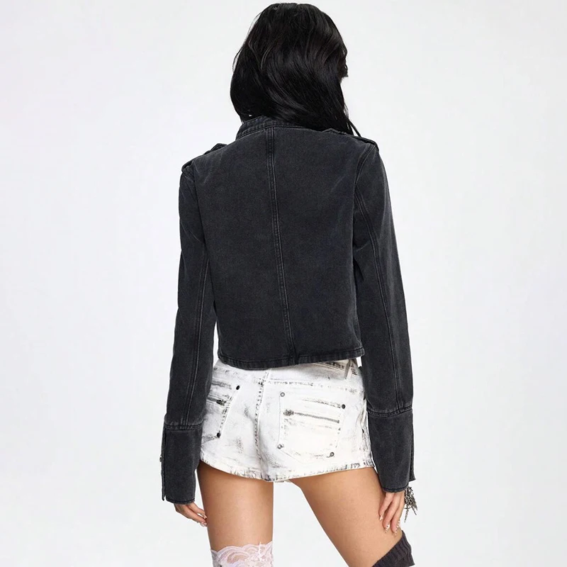 Original Black jacket rear wearing view