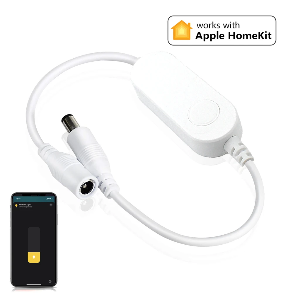 Mini Homekit WiFi Led Dimmer DC 5V 12V 24V Jednokolorowy kontroler taśm LED Siri Sterowanie głosowe dla 5050 2835 COB LED Lights
