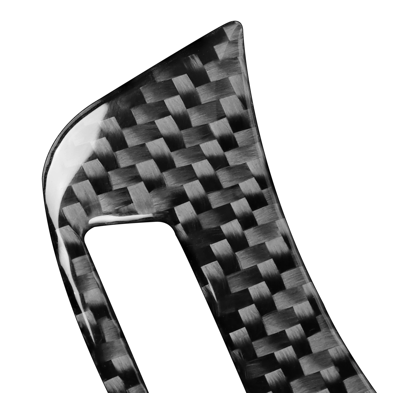 For Audi A3 S3 RS3 8V 2013-2019 Real Soft Carbon Fiber Car Interior Accessories Steering Wheel Button B Panel With Hole Trim
