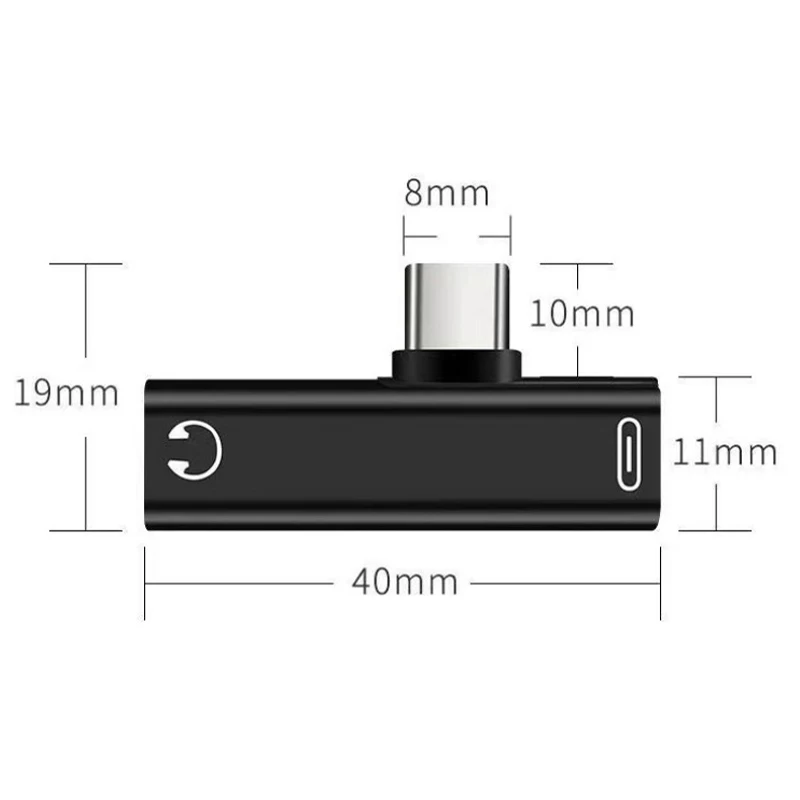 1Pcs Type C to 3.5mm Audio Converter Adapter USB Type Cable C to Headphone Converter Cable Earphone Aux Adapt 3.5 mm Jack Part