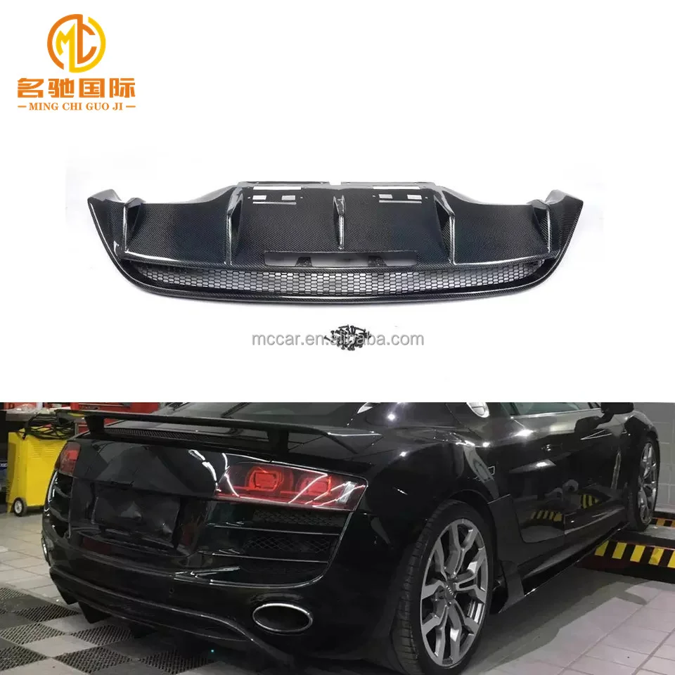 2010-2015  Coupe 2-door R8 Carbon Fiber Rear Diffuser For Audi R8 Gt V8 V10 Rear Diffuser