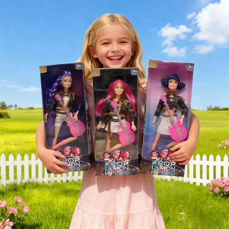 تمثال قناع الفينيل HUNTR/X Demon Hunters 2026 - ألعاب الرسوم المتحركة Rumi/Mira/Zoey بتصميم معالج بالمروحة، هدية عيد ميلاد مميزة لمحبي #2