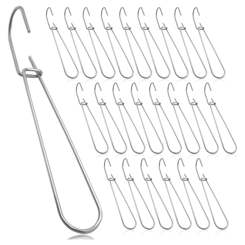 Metal Pattern Hangers Storage Hanging Hook 24 Pcs 7.3 Inch Sewing Pattern Making Paper