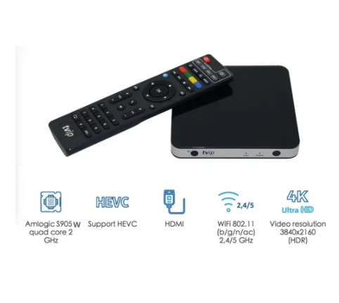 5PCS/lot Original TVIP 605 4K Linux TV Box S905X Quad Core TVIP S-Box V.605 HD 2.4G/5G WIFI Work best norway tV Box nordic box