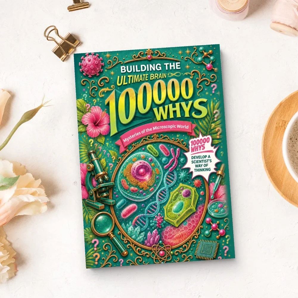 100000 Whys Microscopic World, STEM Guide to Cells, DNA, Biology, Tiny Organisms and Scientific Discovery
