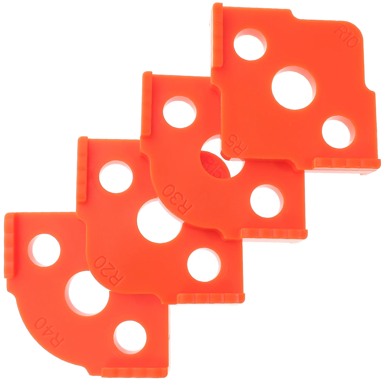 4 Pieces Woodworking Router Templates Fast Setting Radius Router Templates