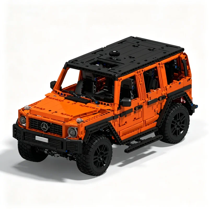 2704pcs MOC Mercedesss G500 Professional Line Sidesteps Technical Model Building Blocks Christmas Gift Construction Toy Display