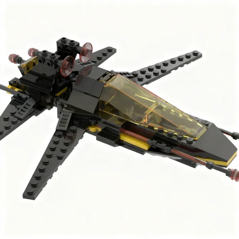 478pcs MOC Space Blacktron I Reimagined Battrax Prowler Model Building Blocks Construction Christmas Gifts Brick Toy Kids