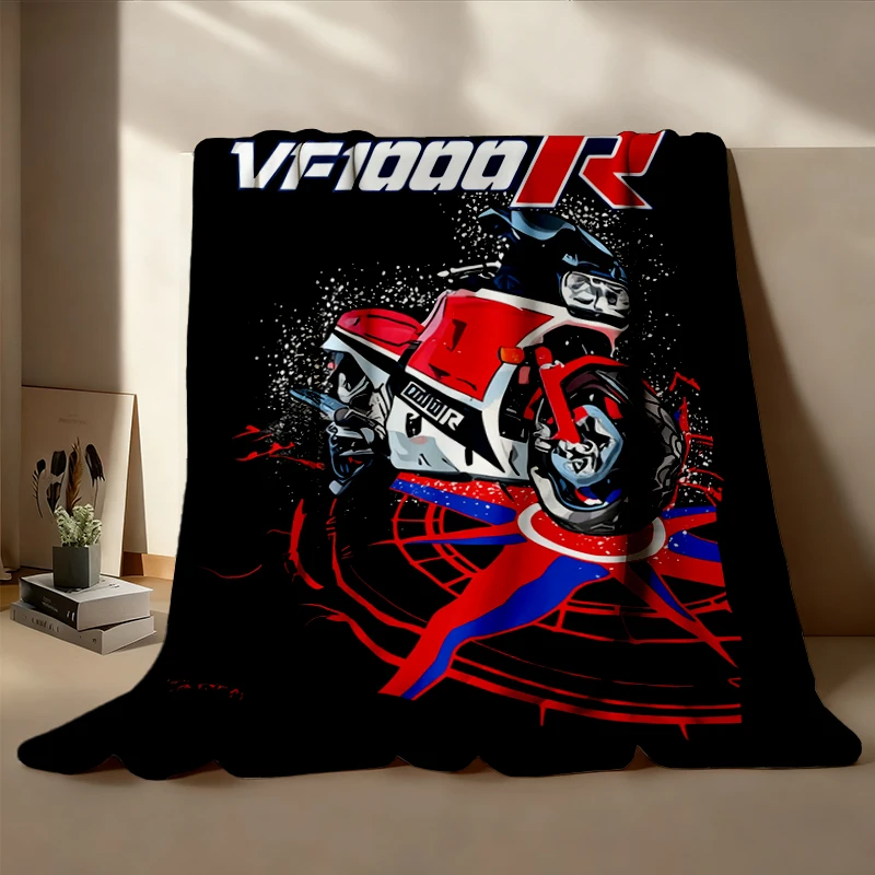 VF1000R Flannel Blanket Perfect Biker Gift For Classic Superbike Rider Fan Flannel Throw For Owners Husband Present