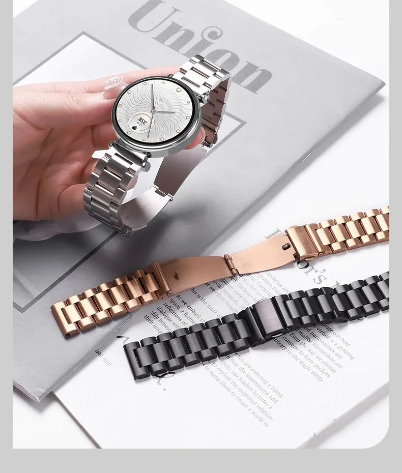 22mm 20mm metalowy pasek do zegarka Huawei GT5-4-3-2 46mm składana klamra trwała bransoletka Huawei Watch GT5 Pro 46mm Correa akcesoria