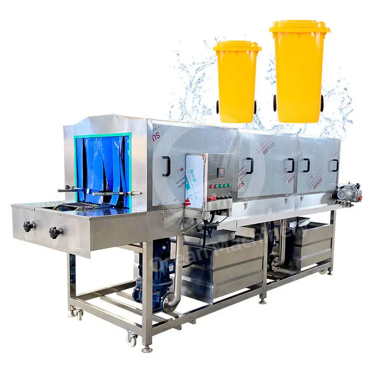 OCEAN Automatic Drip Tray Wash Machine Nursery Tray Garbage Bin Washer Plastic Box Pan Washer and Dryer Machine