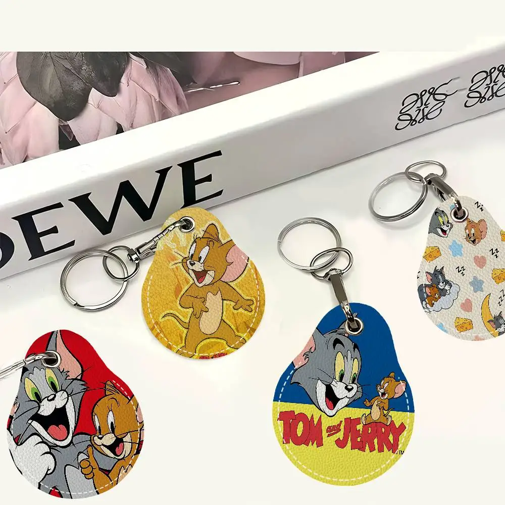 T-Tom And Jerry Door Access Control Keychain Hotel Famliy Access Keys Protective Cover ID Card Tags Keyfob