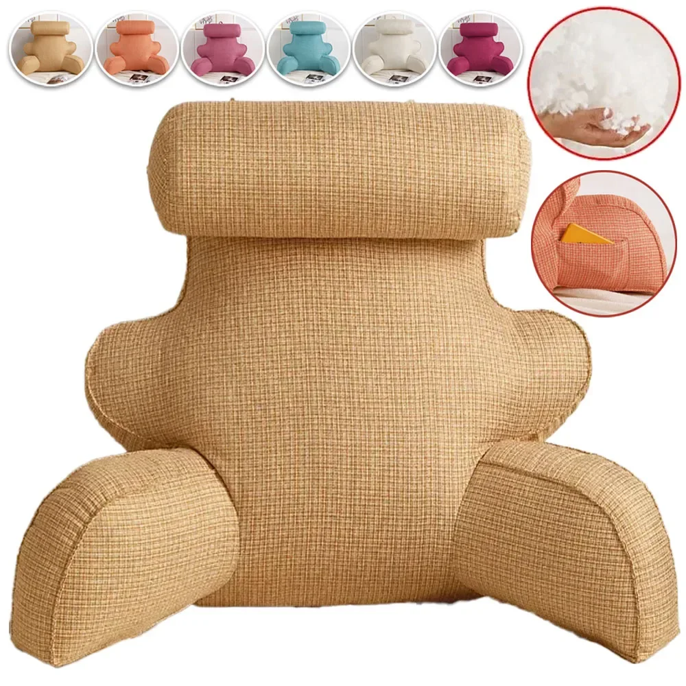 

1PC Bedhead Soft Bag Backrest Cushion Household Living Room Bed Pillow Neck Cushion Reading Pillow Sofa Comfortable Waist Pillow