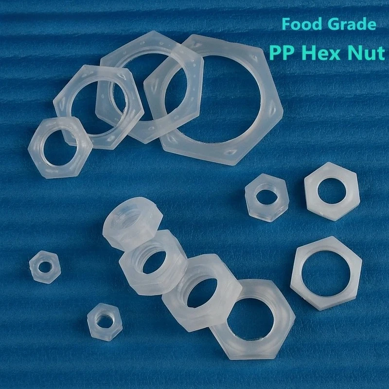 

20 шт. пластиковая шестигранная гайка пищевая полипропиленовая резьба M6/8/10/12/14/16 G1/8 G1/4 G3/8 G1/2 G3/4 крепление стандартные детали адаптер водопроводной трубы