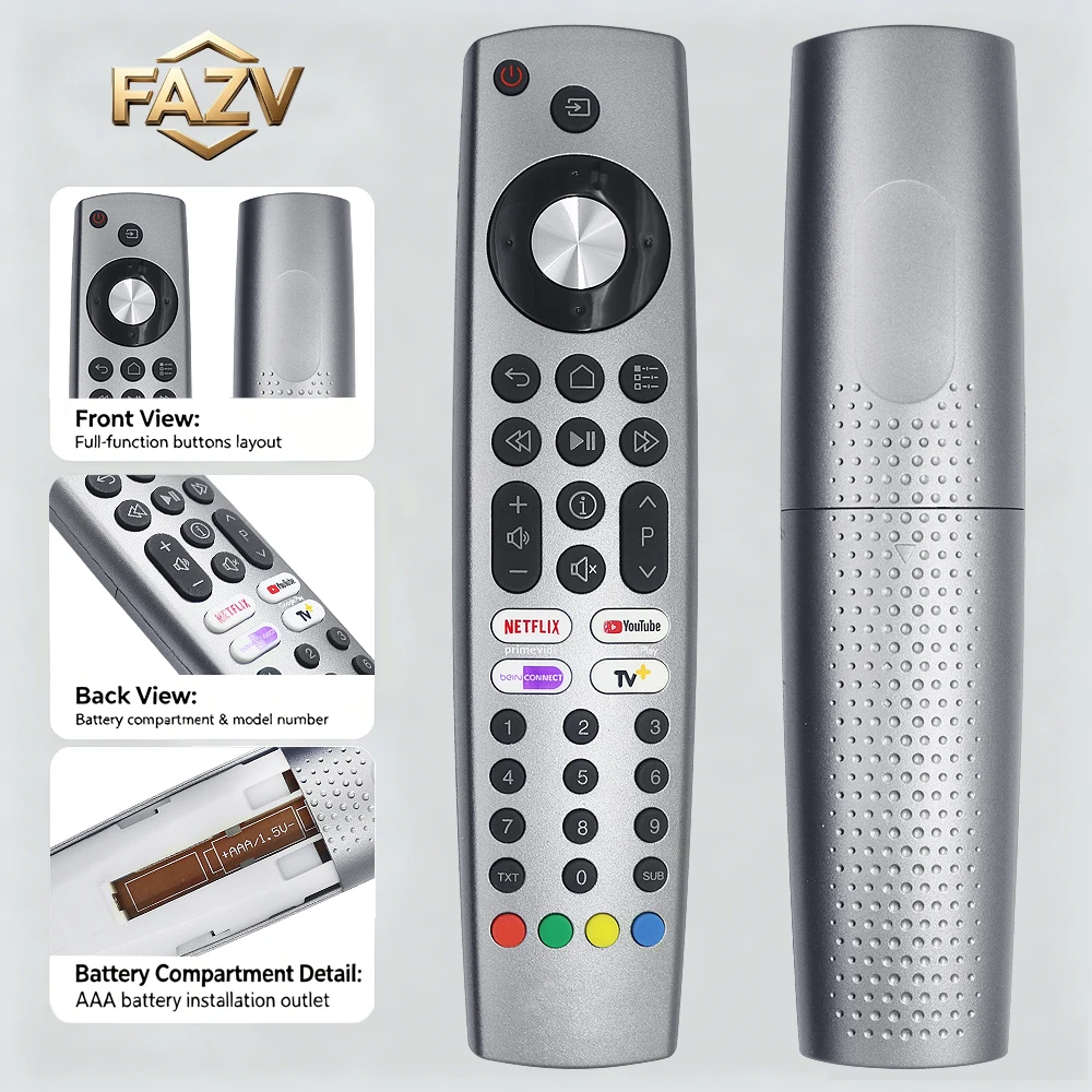 FAZV Universal TV Remote for GRUNDIG/ARCELIK RC4353902/RC-HY1732/RC548/T1251/L700/RC-GD1 (RM-L1721)