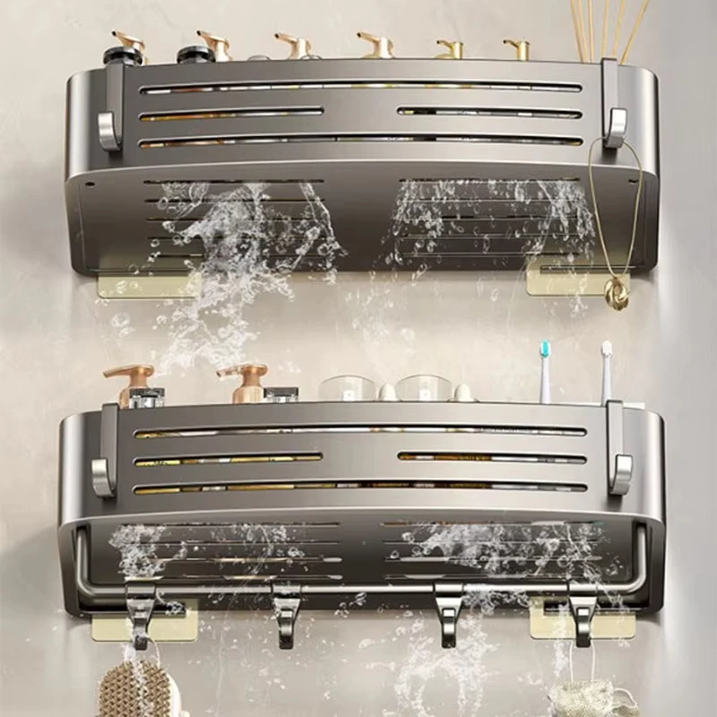 Badezimmerregale ohne Bohren, Kosmetik- und Shampoo-Organizer, Aufbewahrungsregale für die Küche, Badezimmerzubehör zur Wandmontage