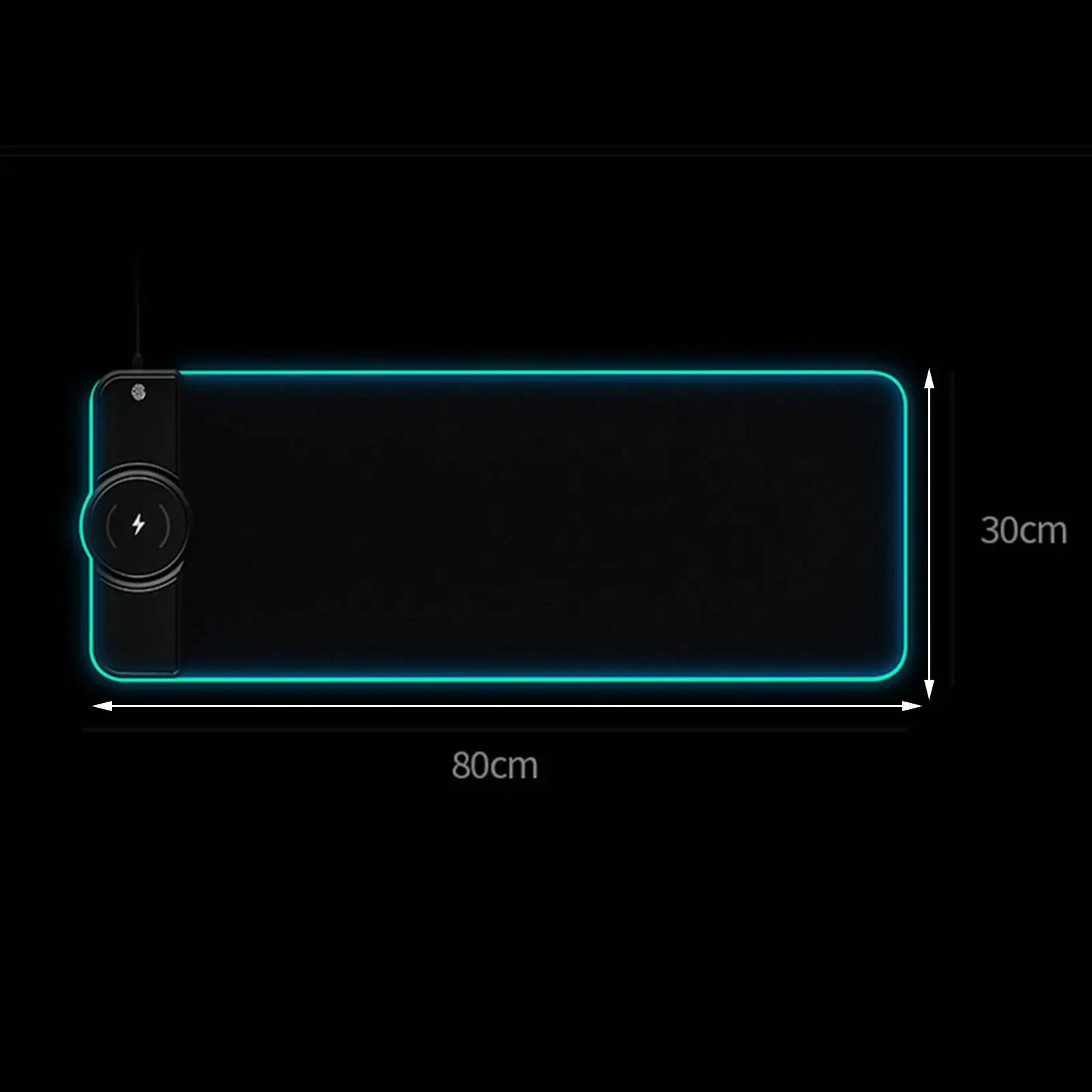 800x300x4mm 10W Charging Laptop Computer Desk Keyboard Pad