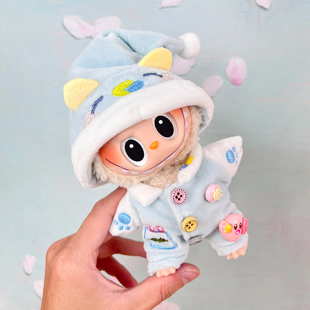 الصينية تشيباو أزياء الملابس قبعة مجموعة ملابس دمى ل V1/V2/V3 Labubu الملابس والاكسسوارات