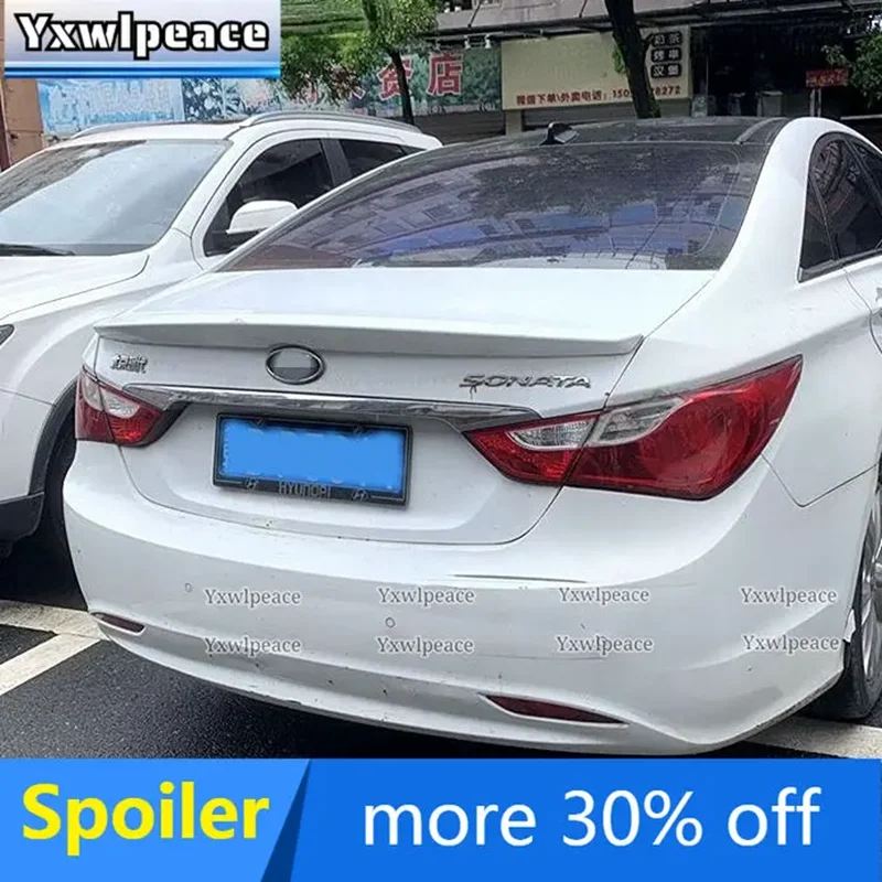 

For Hyundai Sonata 8 Spoiler 2011 2012 2013 2014 Spoiler ABS Plastic Material Unpainted Color Rear Trunk Lip Spoiler Wing