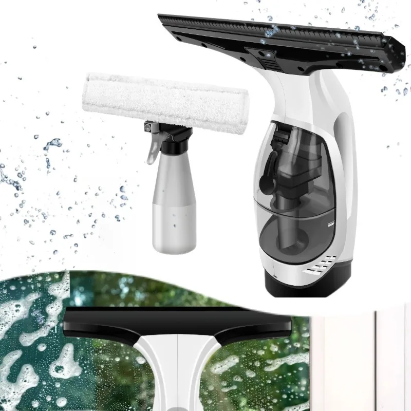 

Electric Glass Cleaner, Cordless Handheld Automatic Window Wiper with Strong Suction, Portable & Efficient for Home Cleaning