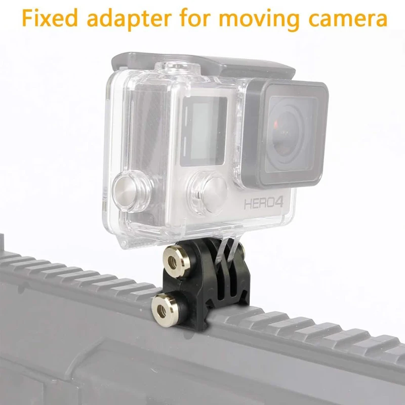 GoPro adaptador soporte Picatinny para casco, riel airsoft cámara - imagen 4