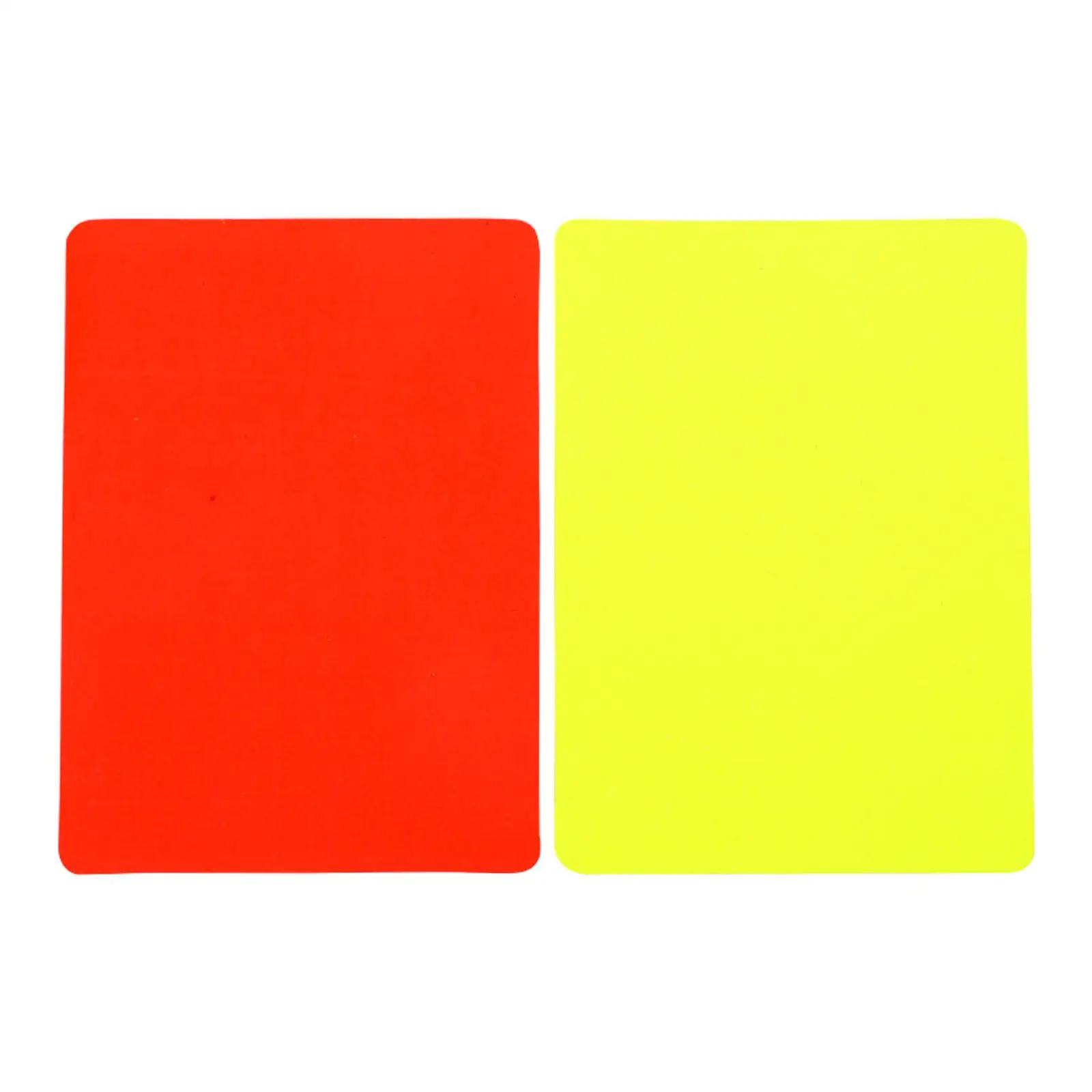 Soccer Referee Cards PVC Durable Red Card Yellow Card for Volleyball Football Match Soccer Game Outdoor Sports Competition Coach