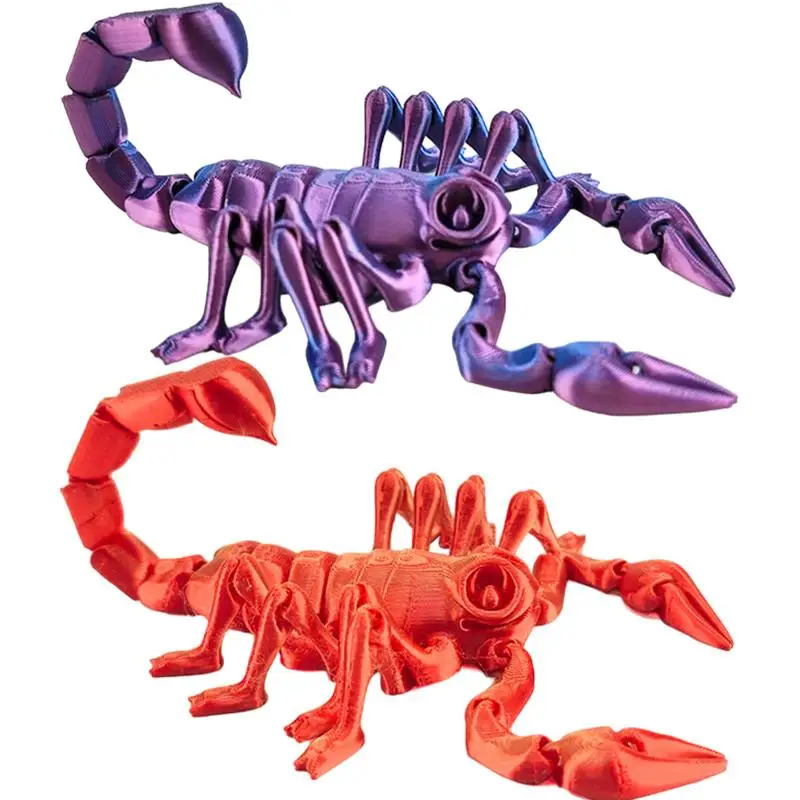 Articulated Scorpion Stress Relief Scorpion Action Figures Desktop Fidget Toy Simulated Scorpion With Flexible Joints For Kids