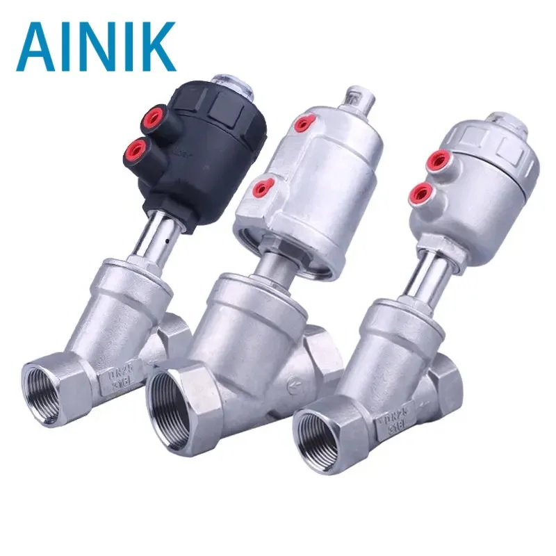 

DN Series High Temperature And Corrosion Resistant Steam Pneumatic Valve Y Type Internal Thread Angle Seat Valve.