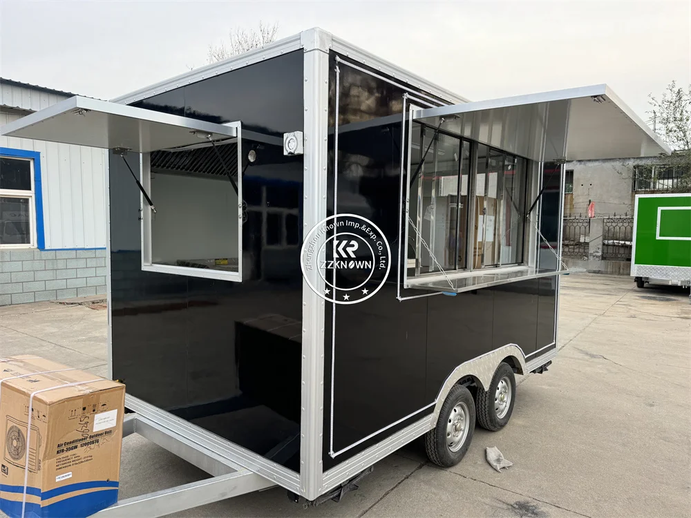 

Catering Trailer Food Truck Trailer Fully Equipments Hot Dog Cart Pizza Coffee Shop Kiosk Street Food Truck