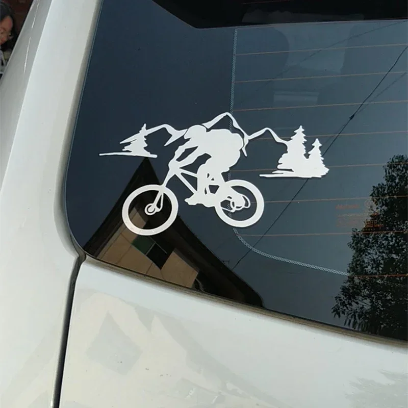 Persoonlijkheid Fiets Downhill Sport Energie Kenmerken Vinyl Kras Creatieve Decoratie Motorfiets Accessoires, 15Cm