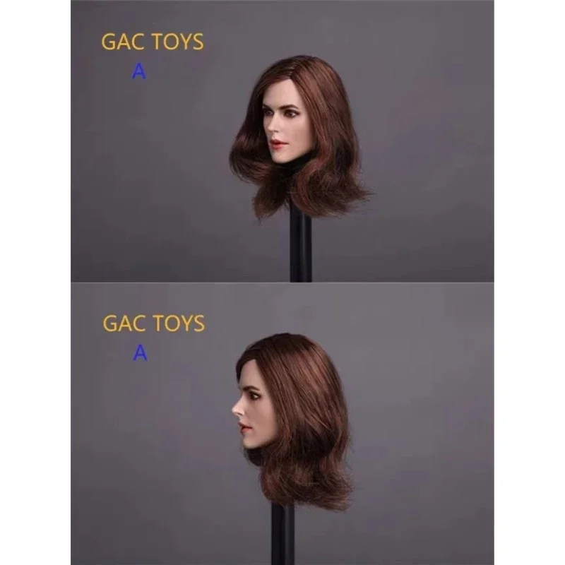 GC007 1/6 Scale Sexy Head Sculpt Carving European Actress Celebrities Long Short Hair Model Fit 12