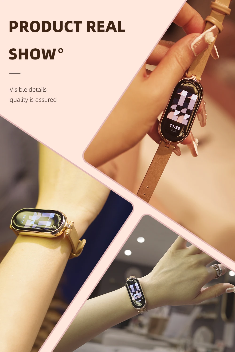 Armband für Mi Band 10 11 9 8 7 6 5 Armband für Xiao mi Smart Band 10 Strap für Mi Band 9 Leder Armband Für Mi Band 8 Correa – Detail 5