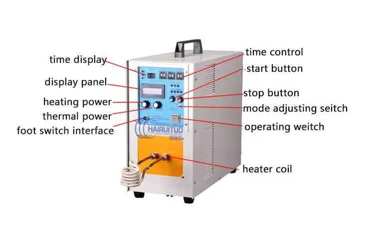 25KW High Frequency Induction Heating Machine Temperature Control Thermal For Metal Brazing Equipment