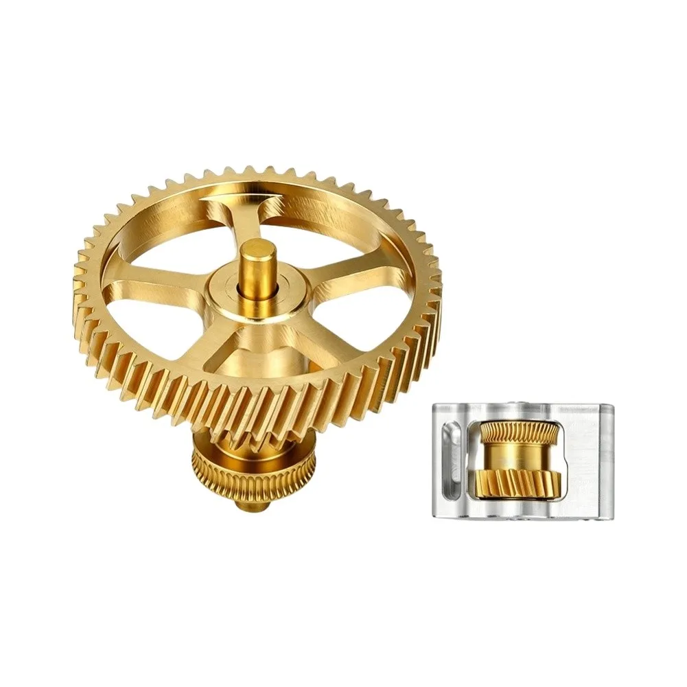 For BambuLab For P2S Extruder Gear Made of Hardened Steel and Brass for Smooth Filament Feeding and Low Friction