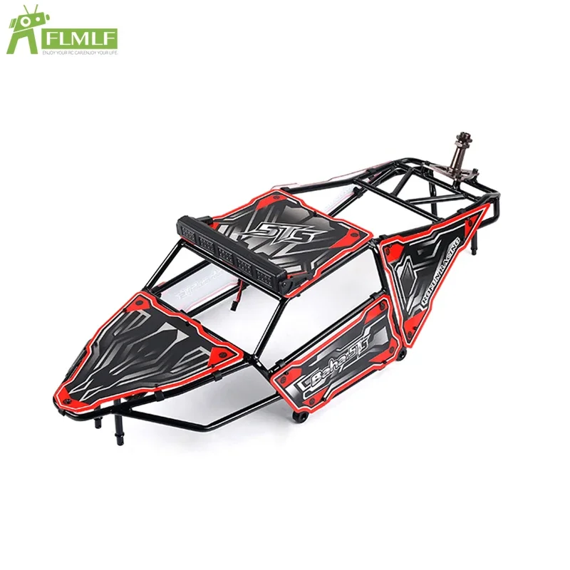 Zestaw metalowych klatek z oświetleniem LED Pasuje do 1/5 HPI ROFUN BAHA ROVAN KM BAJA 5TS Rc Car Toys Games Parts