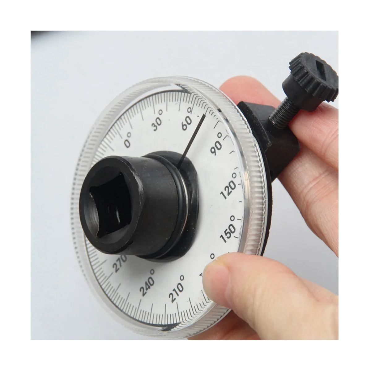 1/2 Torque Indexer Angle Gauge with Clamps Torque Angle Meter Pointer Dial Auto Repair