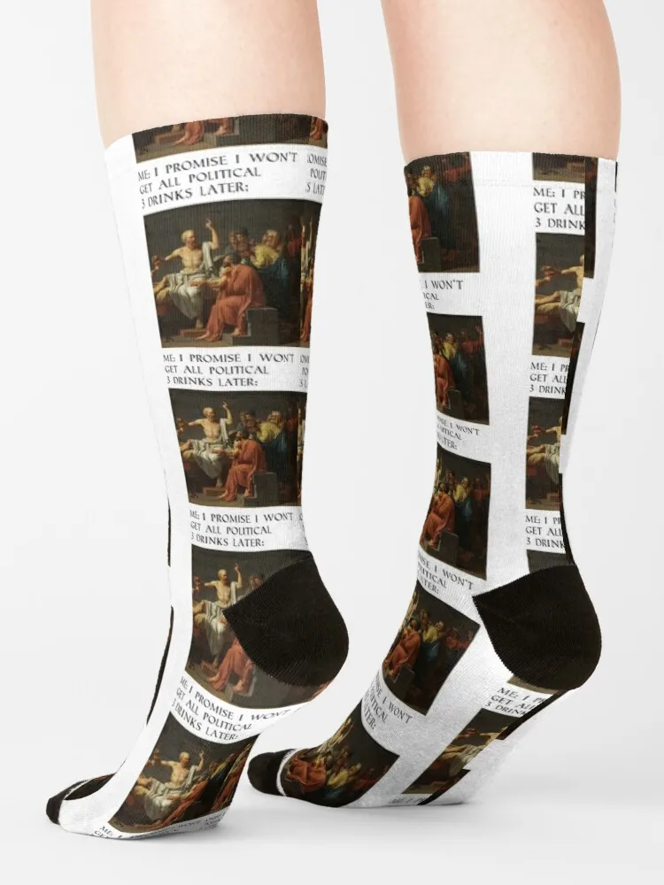Socrate meme Socks calzini da basket