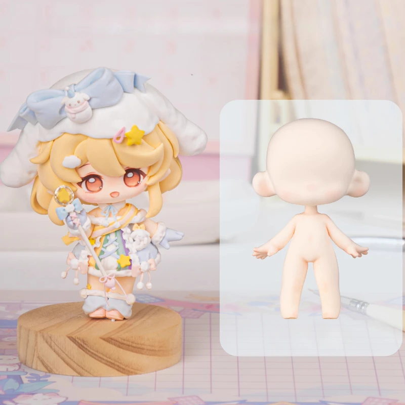 Boneca de argila 2.0, molde de silicone para rosto e corpo, faça você mesmo, pedra de versão q, plástico, ultra-leve, animação em forma de boneca, ferramenta decorativa